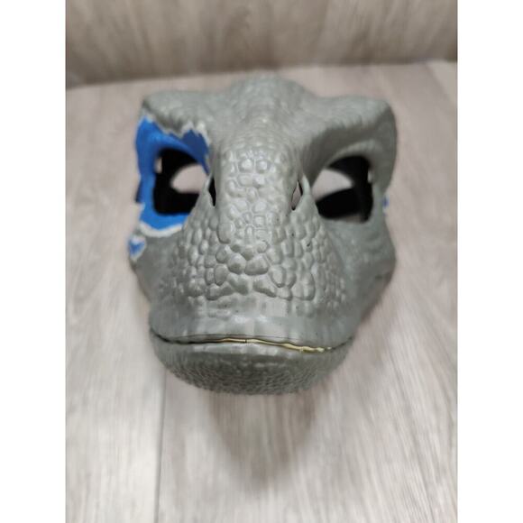 Jurassic World BLUE Velociraptor Mask Raptor Dinosaur Blue Children's Kids Roar! - Picture 1 of 8